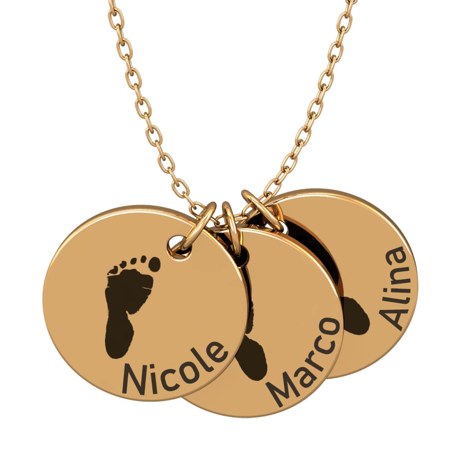Collier personnalisé avec prénoms d’enfants – PetitPas®