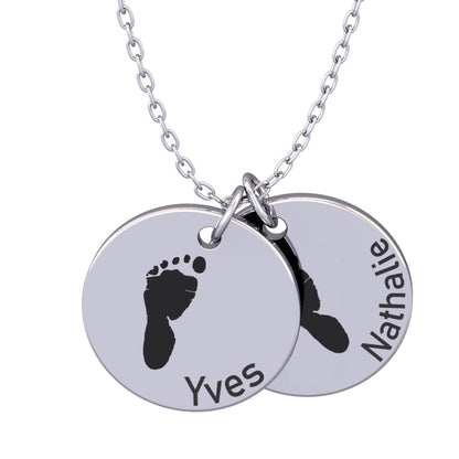Collier personnalisé avec prénoms d’enfants – PetitPas®