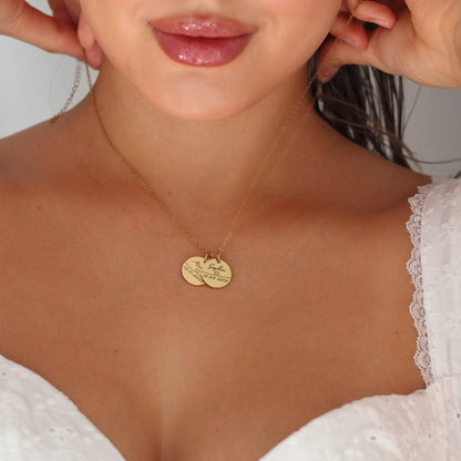 Collier personnalisé avec prénom & date – Solène®