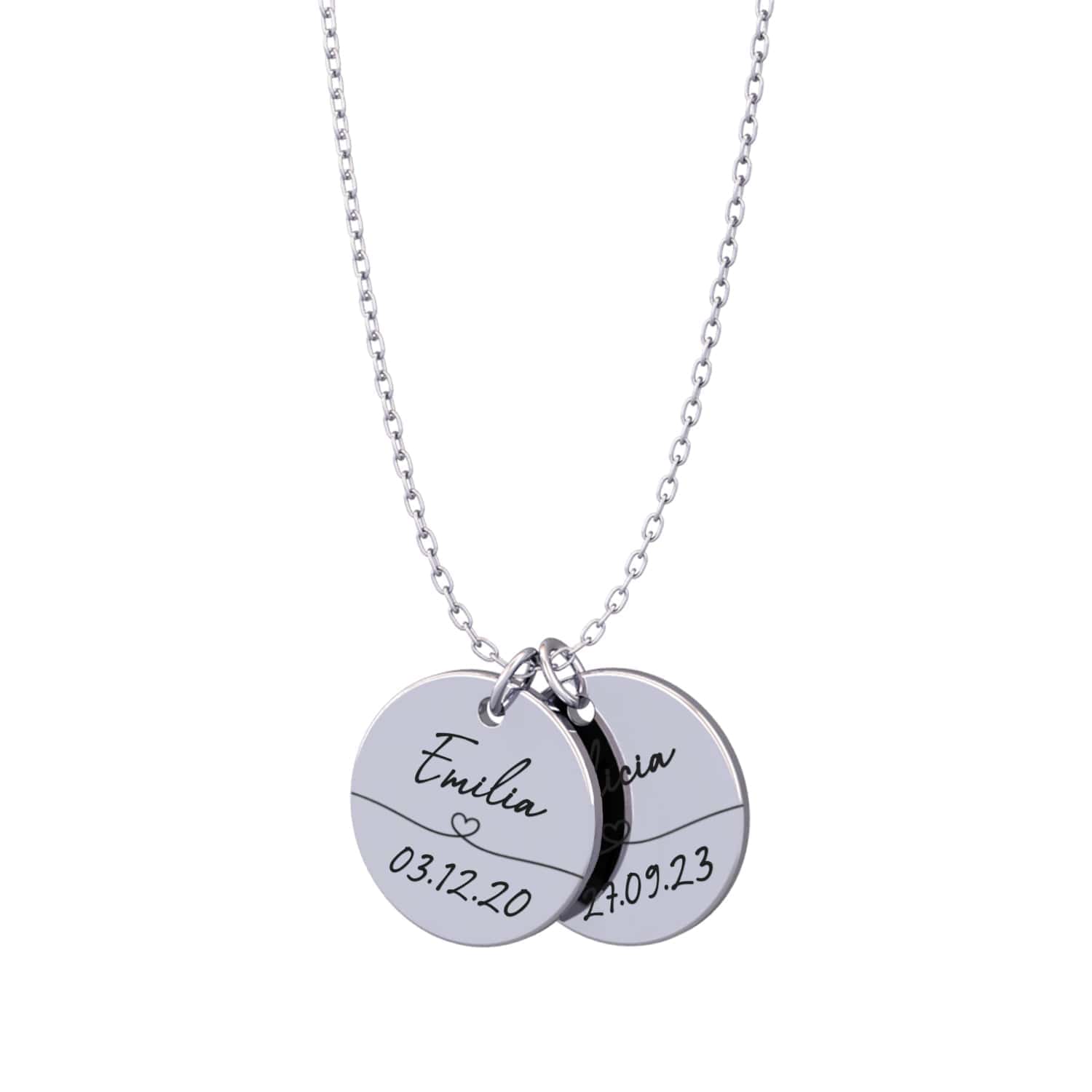 Collier personnalisé avec prénom & date – Solène®
