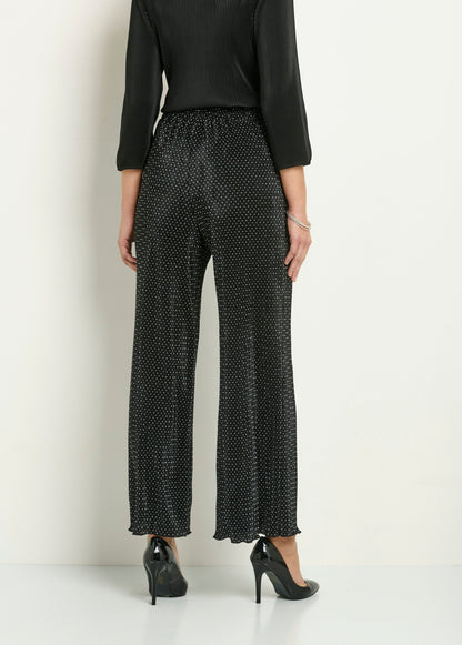 Pantalon Plissé à Pois - Femme - Ysolenn
