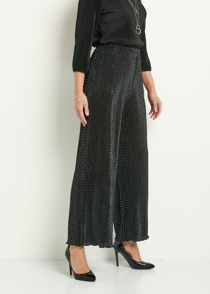 Pantalon Plissé à Pois - Femme - Ysolenn
