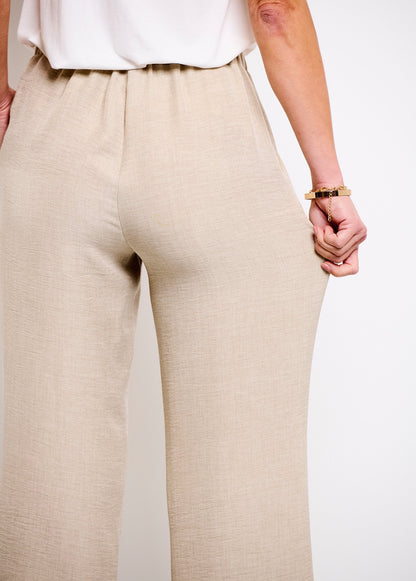 Pantalon Large Aspect Lin - Femme - Solyne