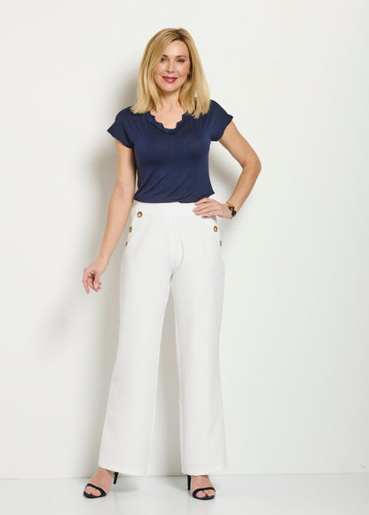 Pantalon Uni Fluide - Femme - Saylen