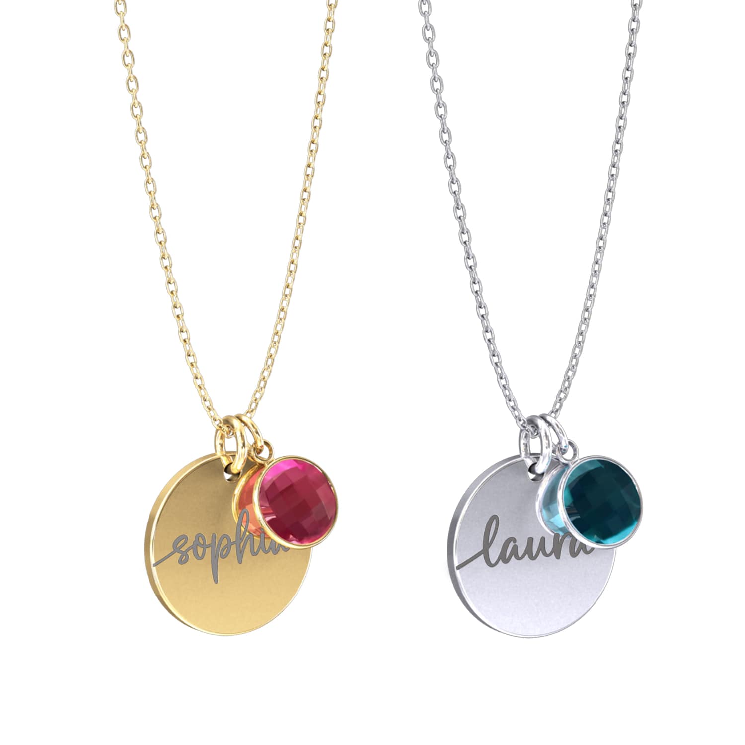 Collier personnalisé avec pierre de naissance – Lumina®