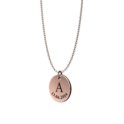 Collier personnalisé à médailles gravées – Initiala®