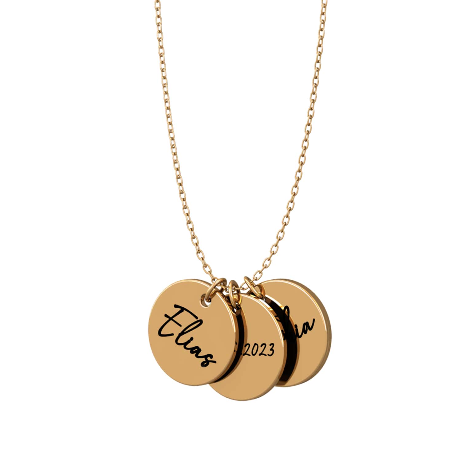 Collier personnalisé à médailles – Liora®