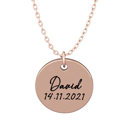 Collier Acier Inoxydable Femme – Médaillon Personnalisé