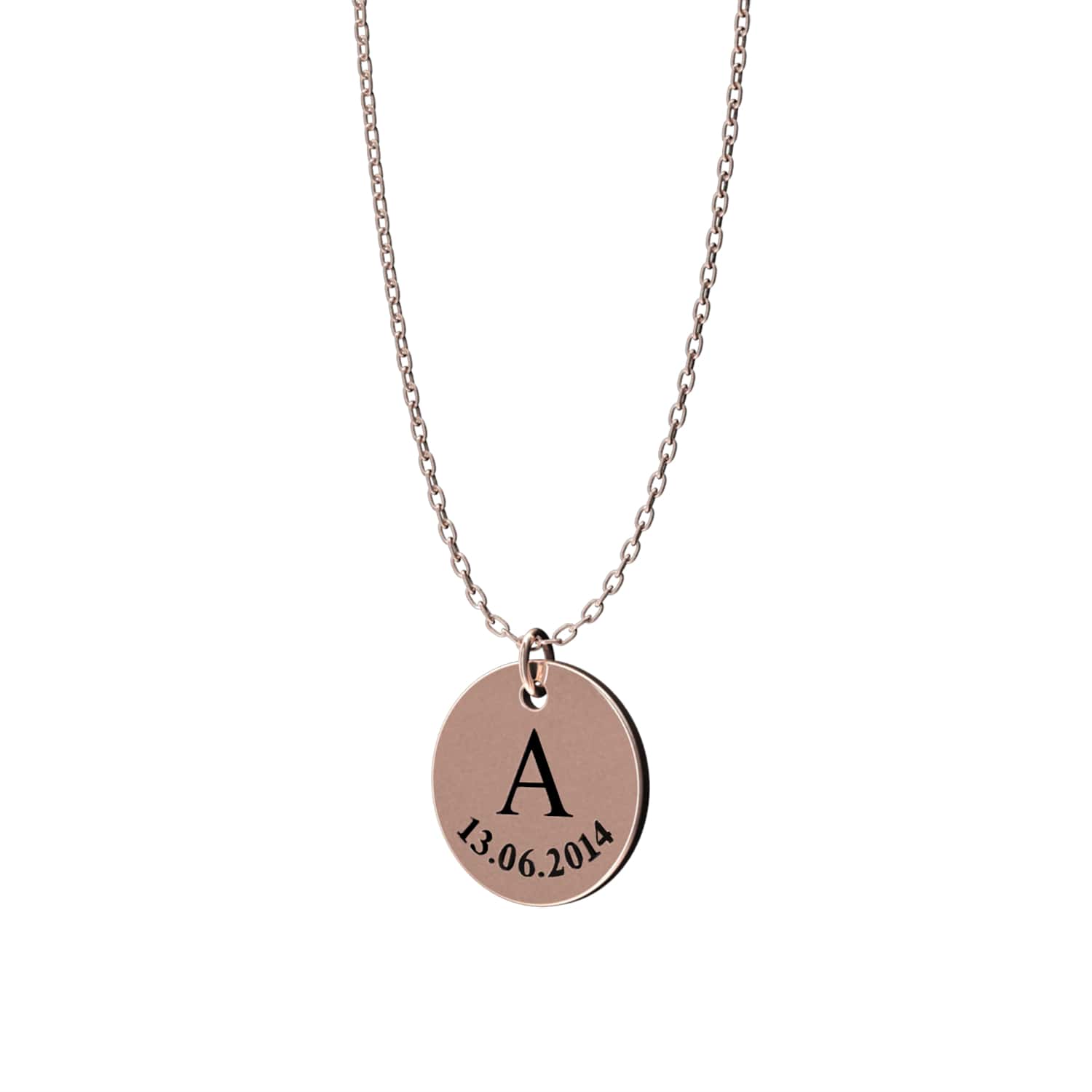 Collier personnalisé à médailles gravées – Initiala®
