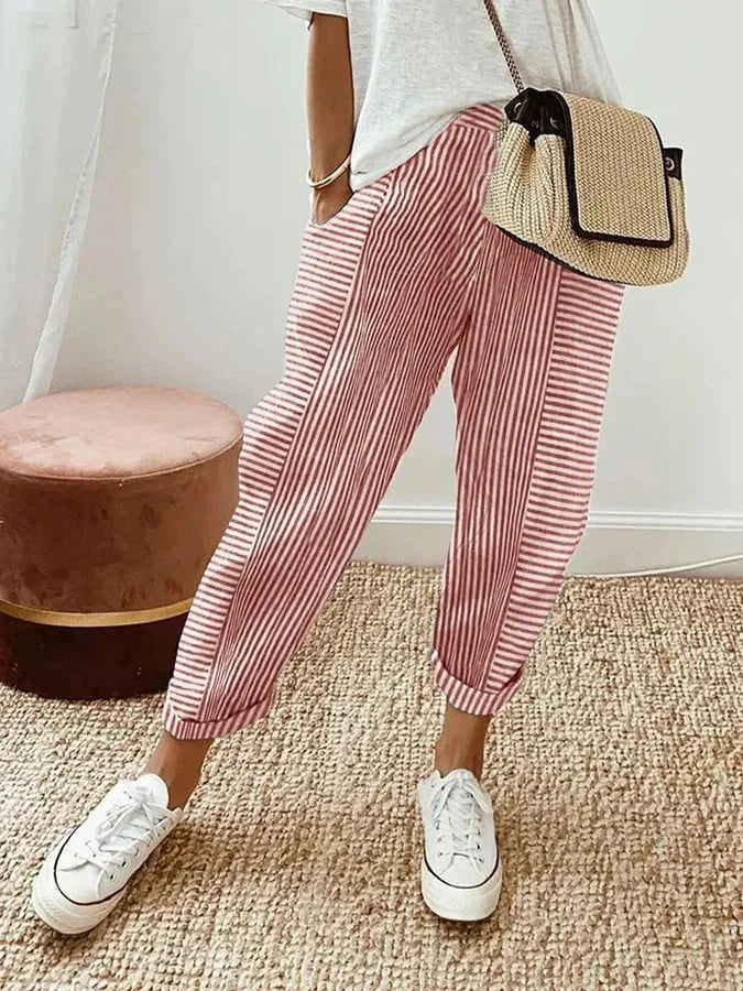 Pantalon Coton et Lin - Femme - Lorya