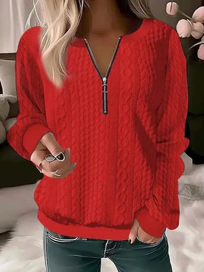 Pull Côtelé Col Roulé - Femme - Aurélya