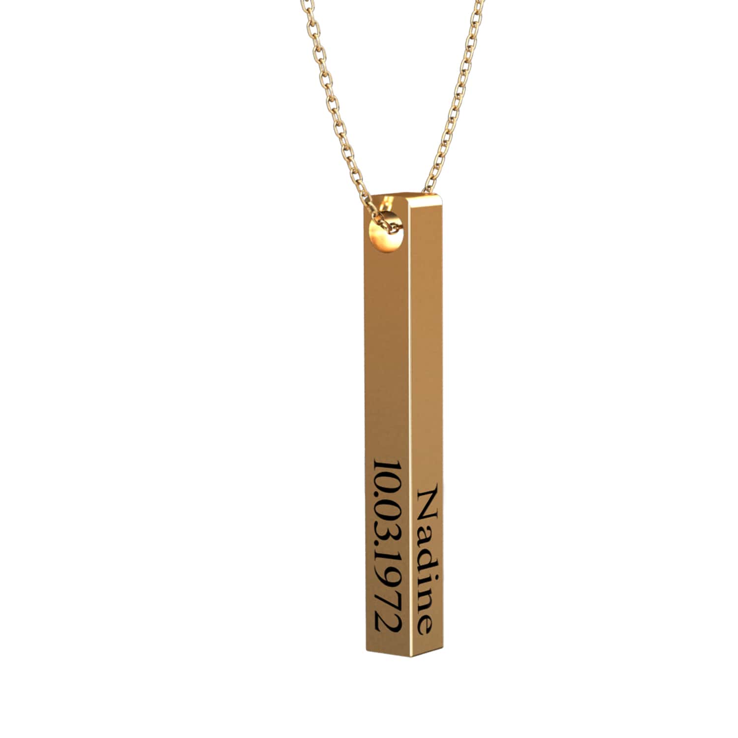 Collier personnalisé à barres – Élégance®