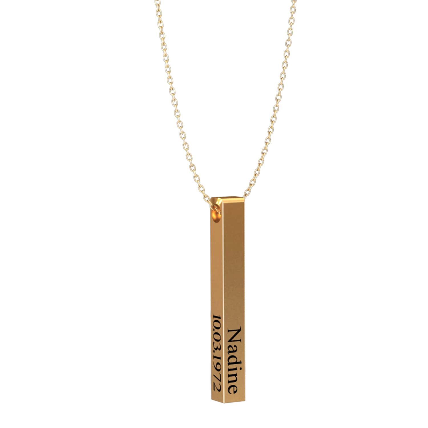 Collier personnalisé à barres – Élégance®
