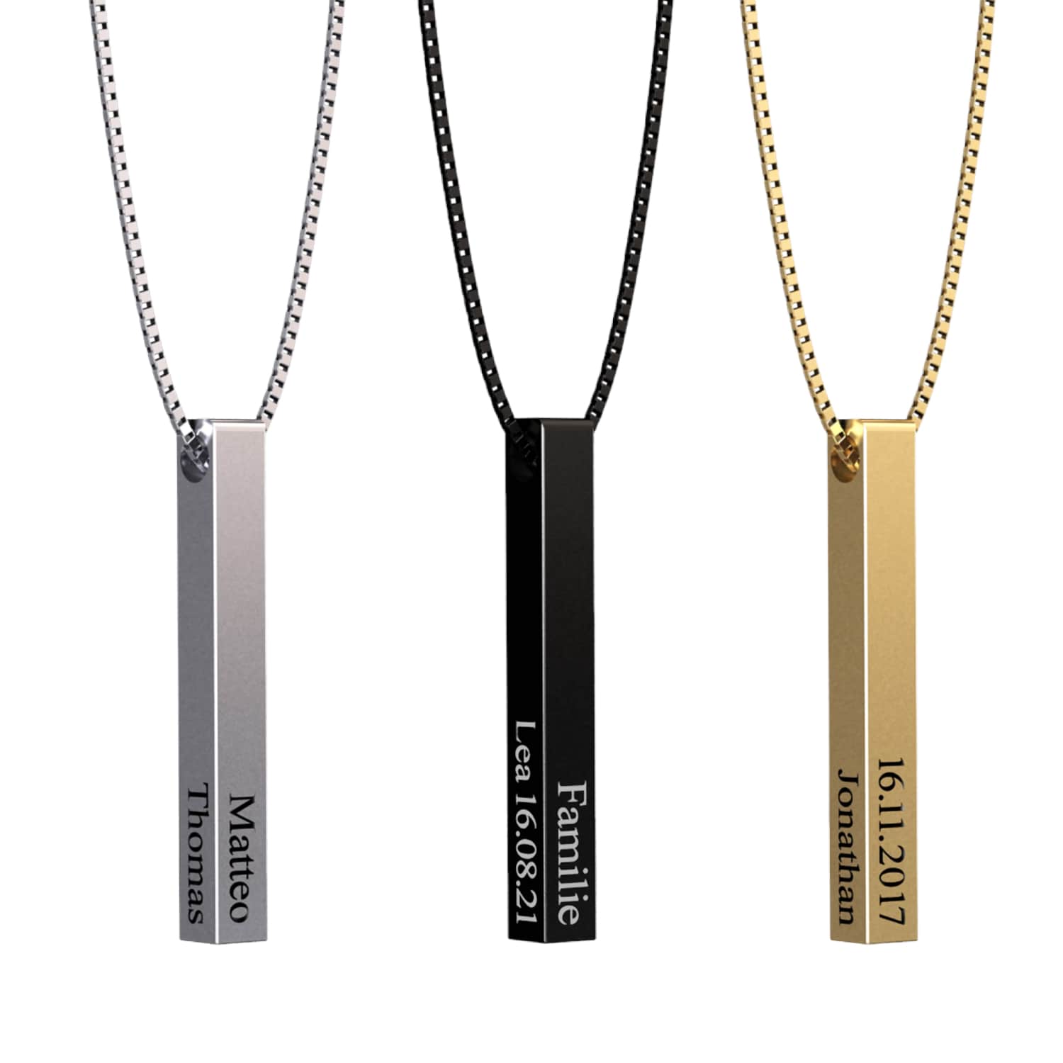 Collier personnalisé à barres – Axis®