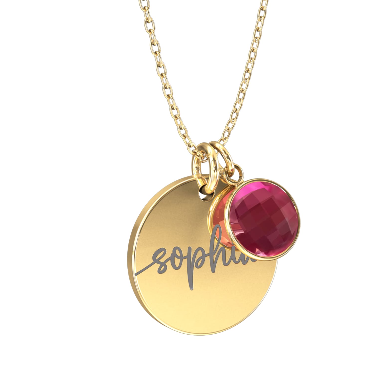 Collier personnalisé avec pierre de naissance – Lumina®