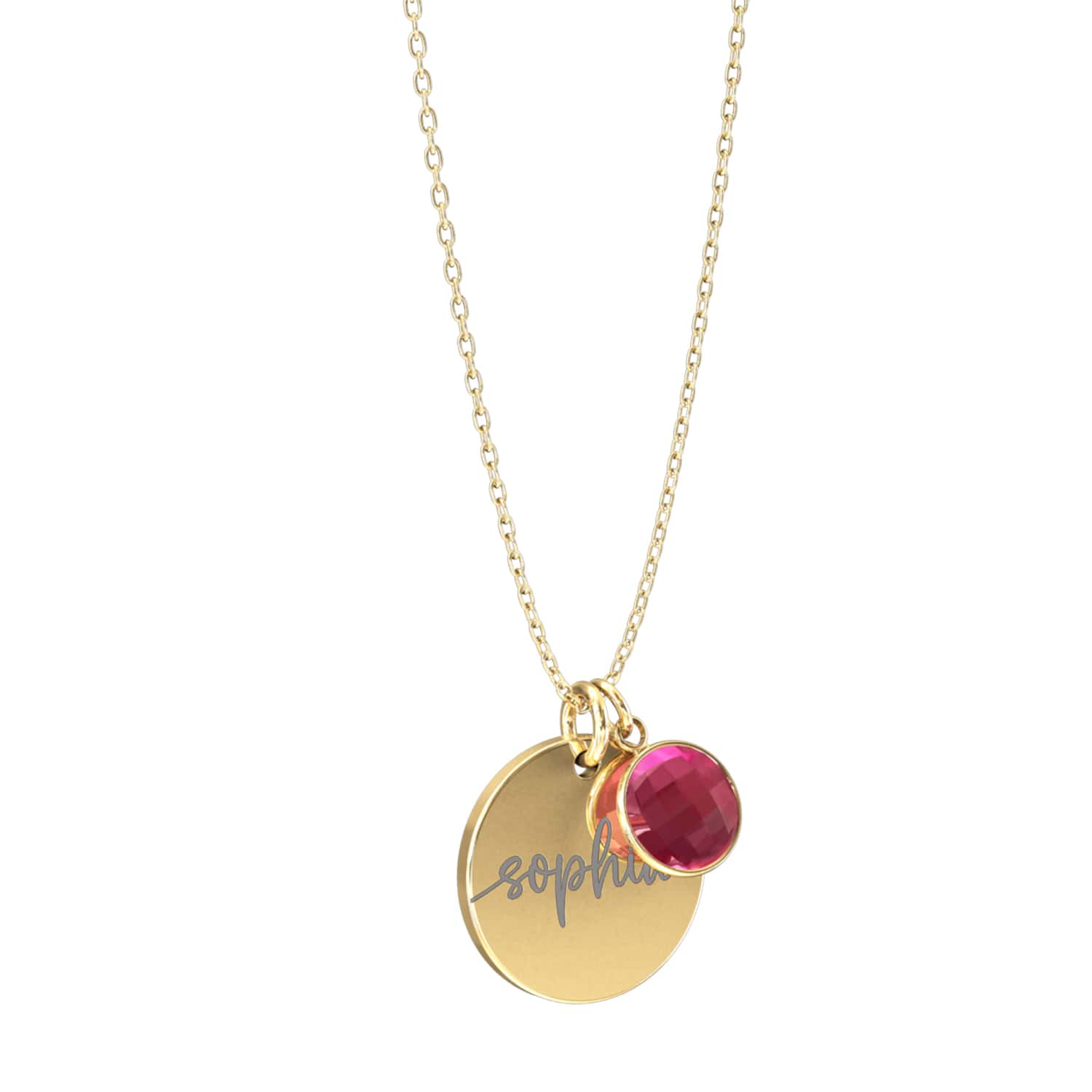 Collier personnalisé avec pierre de naissance – Lumina®