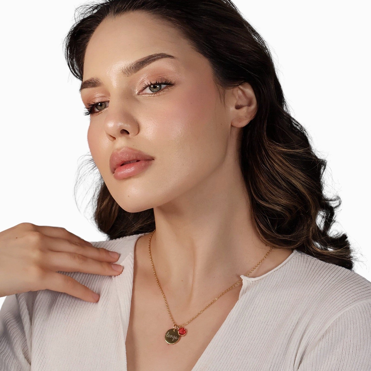 Collier personnalisé avec pierre de naissance – Lumina®