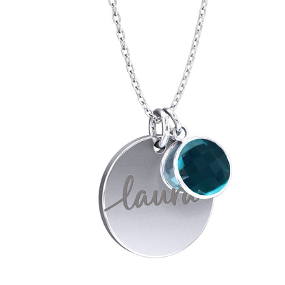Collier personnalisé avec pierre de naissance – Lumina®