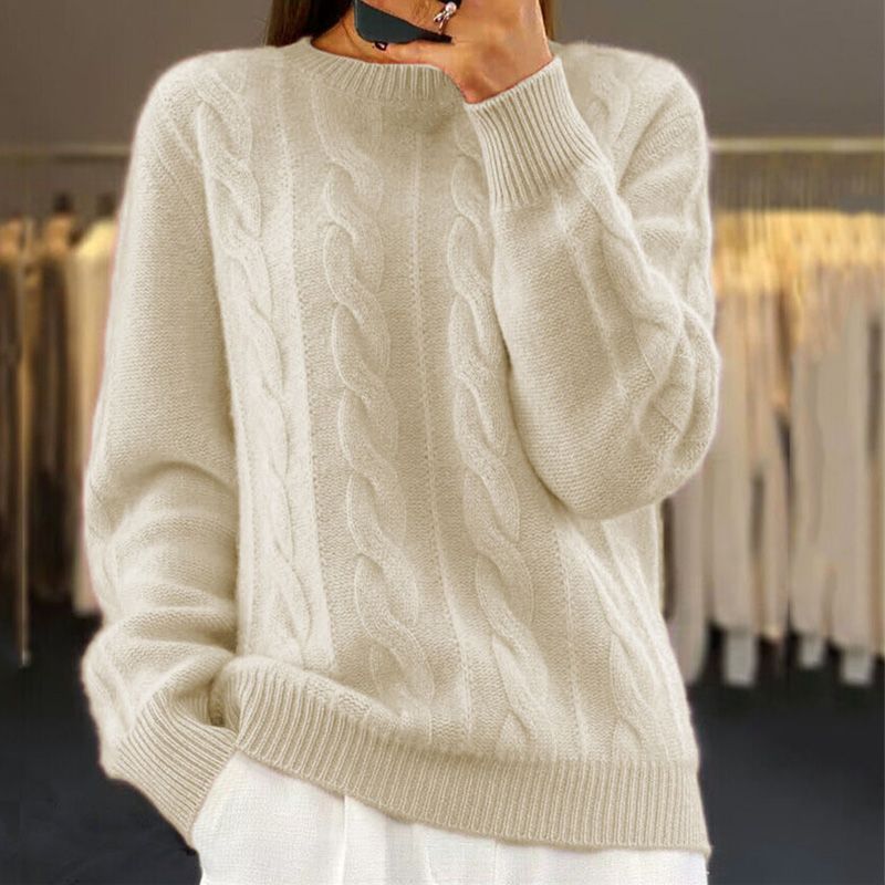 Pull Zippé Côtelé - Femme - Tivanya