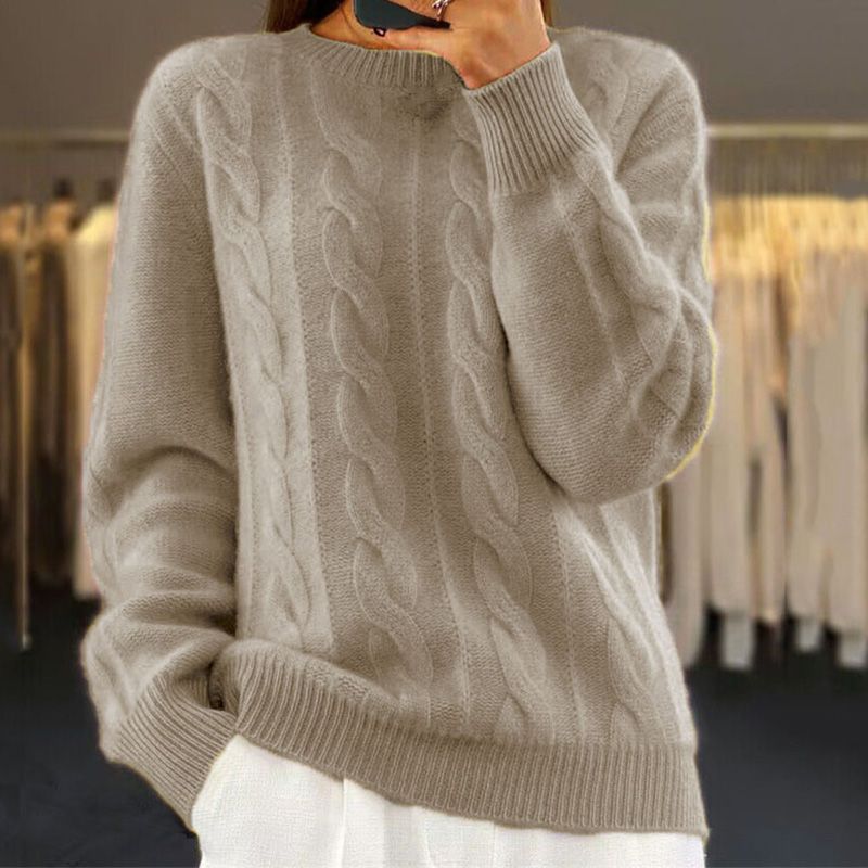 Pull Zippé Côtelé - Femme - Tivanya