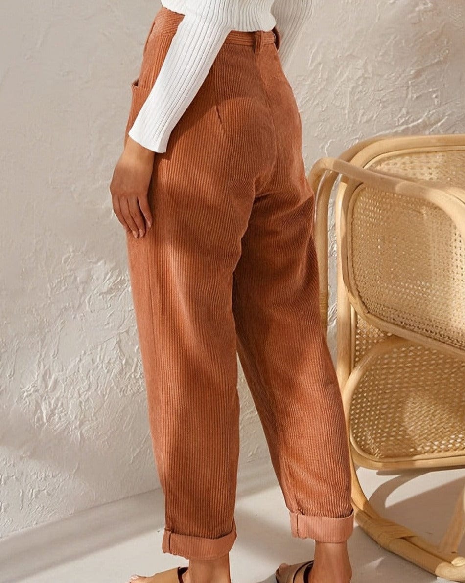 Pantalon en Velours Côtelé - Femme - Julora