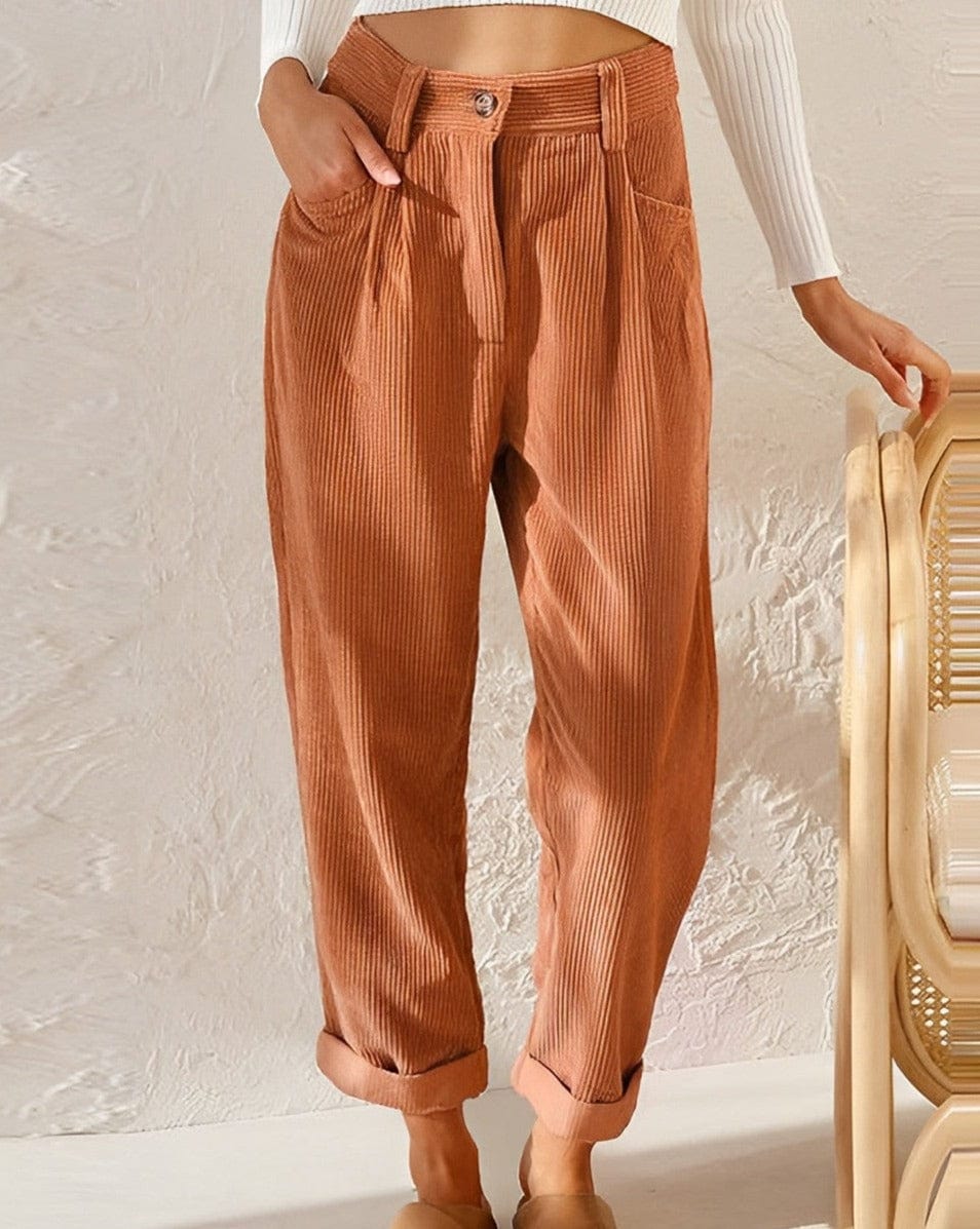 Pantalon en Velours Côtelé - Femme - Julora